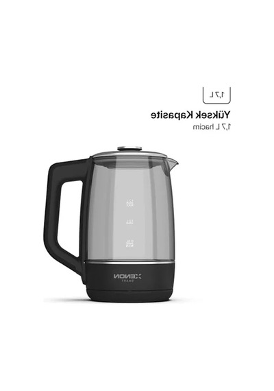 1.7 Lt Paslanmaz Çelik Akıllı Kettle, Mobil Uygulama Kontrollü Açık Gri
