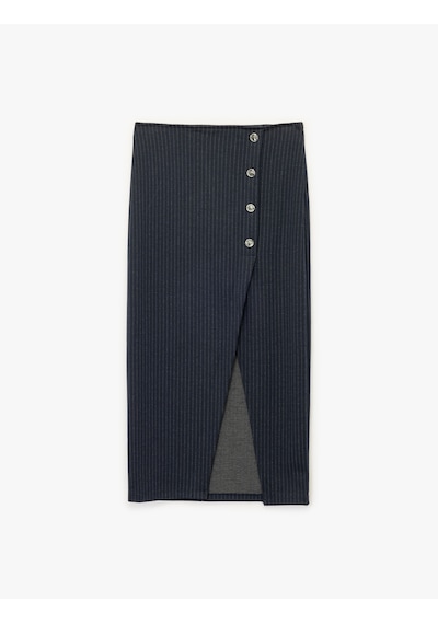 Koton Metal Düğmeli Slim Fit Asimetrik Yırtmaçlı Çizgili Midi Etek Lacivert Çizgili 6wak10183ek Lacivert Çizgili Koton Metal Düğmeli Slim Fit Asimetrik Yırtmaçlı Çizgili Midi Etek Lacivert Çizgili 6wak10183ek Lacivert Çizgili