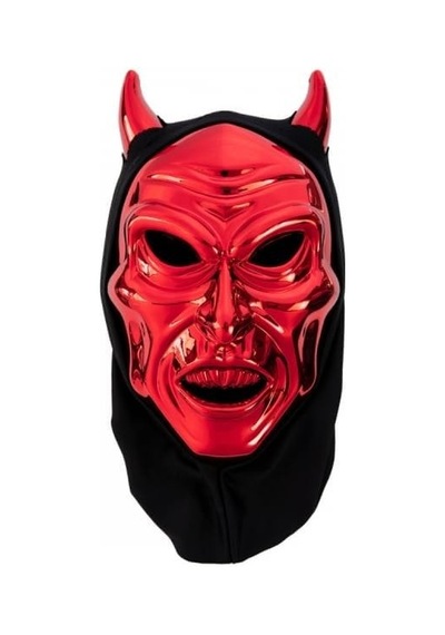 Parlak Kırmızı Şeytan Kafatası Maske Nefes Alabilen Dayanıklı Halloween Cosplay Parti Aksesuarı