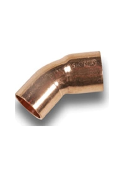 Bakır 22 Mm 45 Açık Erkek Dirsek
