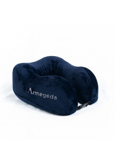 Armegeda Pembe Memory Foam Boyun Destekli Seyahat Yastığı U Şekilli Yastık Lacivert
