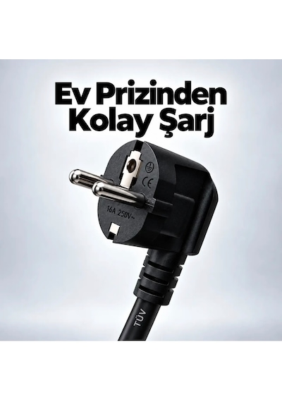 Elektrikli Araç Şarj Cihazı/istasyonu Seyyar/taşınabilir Ac 3.5 Kw 16 Amper Ev Tipi 5m Kablolu, 16A, 3,7kW, Type 2 Elektrikli Araç Şarj Cihazı/istasyonu Seyyar/taşınabilir Ac 3.5 Kw 16 Amper Ev Tipi 5m Kablolu, 16A, 3,7kW, Type 2