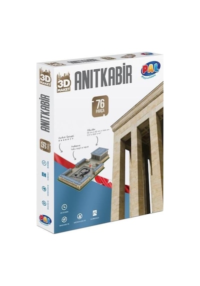 Pal Anıtkabir 76 Parça 3d Puzzle