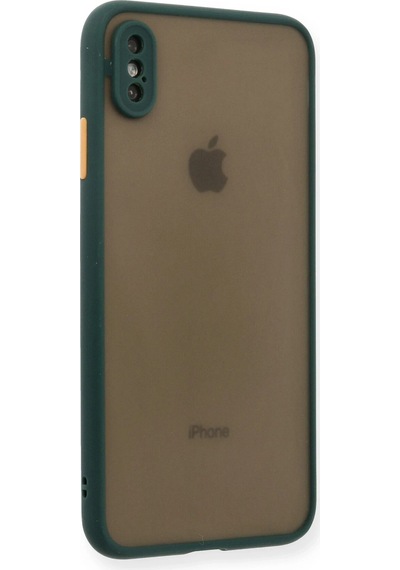 Newface Apple iPhone Uyumlu Xs Max Kılıf Montreal Silikon Kapak Glblseme - 39 - Yeşil