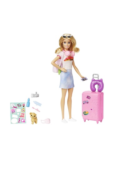 Barbie Seyahatte Bebeği Ve Aksesuarları
