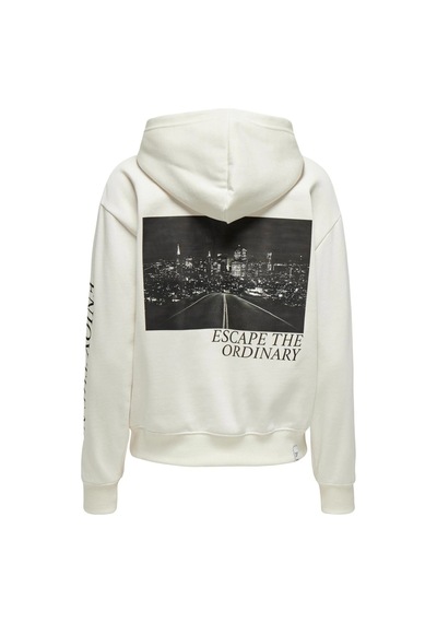 Only Onlcassie Kadın Sweatshirt Ekru