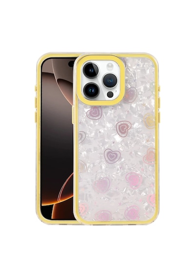 Apple İphone 15 Pro Lumi Desenli Kapak - Sarı 0.2M-Çok Renkli