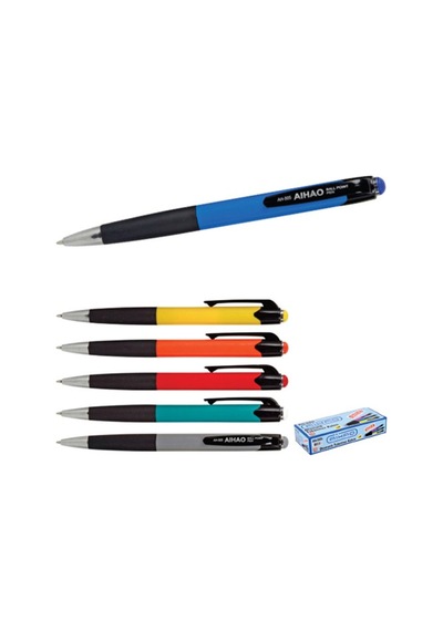 Aihao Tükenmez Kalem Mix 505-12 Çok Renkli