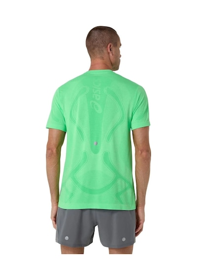 Asics Road Seamless Erkek Yeşil Koşu T-shirt 2011d355-301 Yeşil