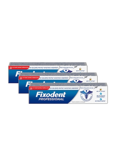Fixodent Plus En İyi Tutuş Diş Protez Yapıştırıcı Krem 3 x 40 G