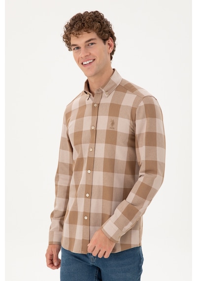 U.s. Polo Assn. Erkek Coconut Gömlek Desenli 50296085-vr153 Coconut Çok Renkli
