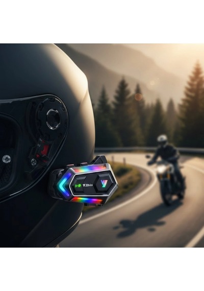Kask İçi Bluetooth Intercom Kulaklık Bt 5.3, Ipx6 Su Geçirmez, Çift Telefon Bağlantılı