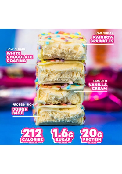 Grenade High Protein, Low Sugar Bar - Candy Bar Birthday Cake, 12 X 60 Gr