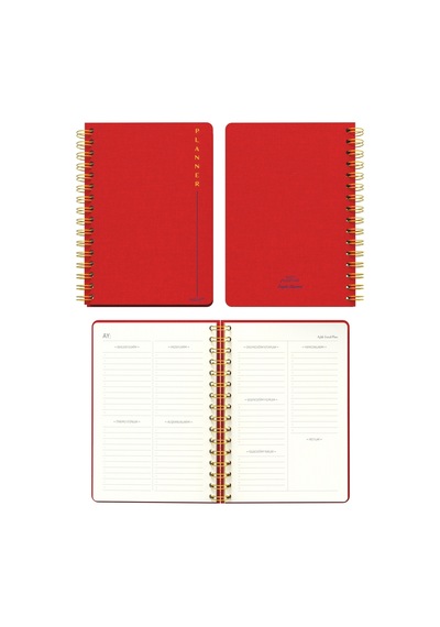 Melimelek Planner Kırmızı Bez Ciltli - Ceyda Düvenci Diğer