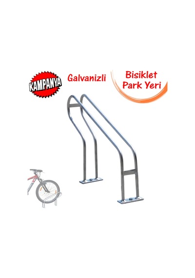 Bisiklet Taşıyıcı Park Yeri Alanı Ayağı Demiri Sehpası Gümüş
