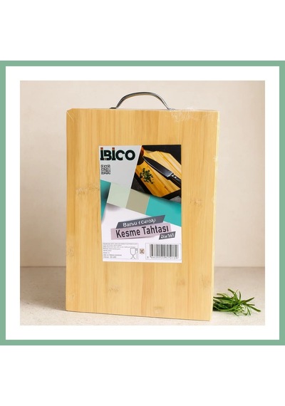 Bşkvirgo Metal Kulplu Bambu Kesme Tahtası 26x36x1.7 Cm Bsk2026 Çok Renkli
