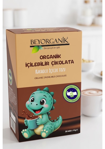 Organik İçilebilir Çikolata 20 Adet 10gr Pestisit Analizli 10 G