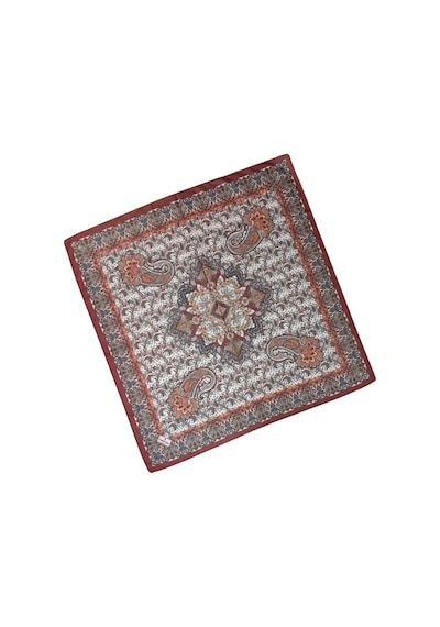Mim Eşarp Prime Pamuk Etnik Desenli Eşarp 90x90 Cm Acı Kahve