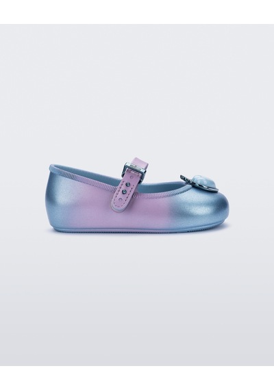 Mini Melissa Metalic Mavi Soft Ballerina Princess Kız Çocuk Ayakkabı 38098