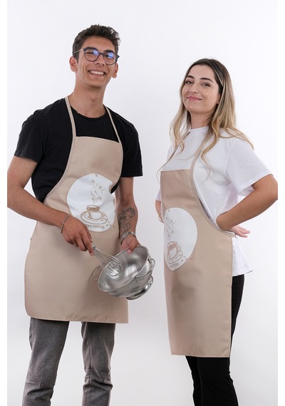 Beautiful İkili Paket Sıvı Geçirmez Su Geçirmez Mutfak Önlüğü Best Coffee