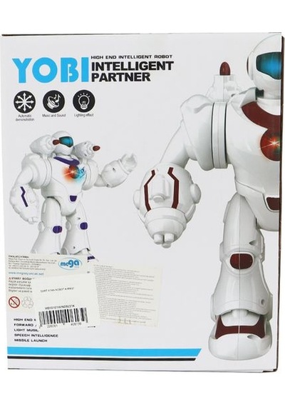 Sesli Ve Işıklı Savaş Robotu Kırmızı