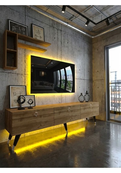 Karnaval Ledli Tv Ünitesi - Ceviz - Pl8020-2