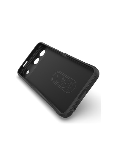 Tecno Spark 40 5g Kılıf Esnek Tpu Oyuklu Arka Yüzey Tasarımlı Zore Etnik Silikon Kapak - Siyah
