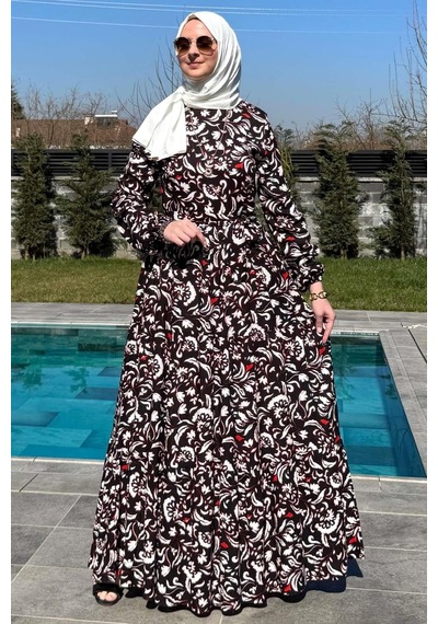 Rabia Şamlı Serra Elbise Siyah Normal