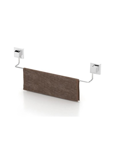 Tekno Tel Ef-260 Krom Uzun Havluluk Yapışkanlı/vidalı Deliksiz Metal Banyo Havlu Barı Krom