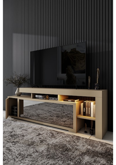 Dekoratif Yapay Şömine Ve Tv Ünitesi 160 Cm X 52 Cm ,kumandalı