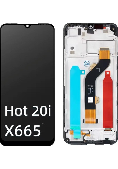 Infinix Hot 20i Lcd Ekran Dokunmatik Çıtalı X665c, X665e