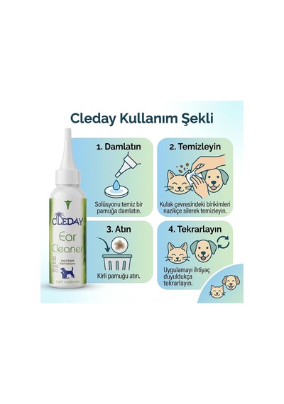 Kedi Ve Köpekler İçin Kulak Temizleme Solüsyonu