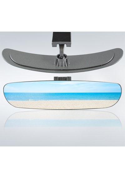 Ova-6 Dik-Eğik Kollu Universal Iç Dikiz Aynası 26X6 Cm Gri