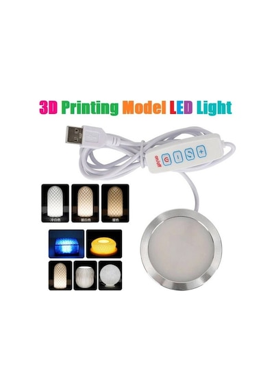 Bambu Lab Uyumlu 3d Baskı Modeli 5v Usb Led Lamba Kiti - Parlaklık Ayarlanabilir