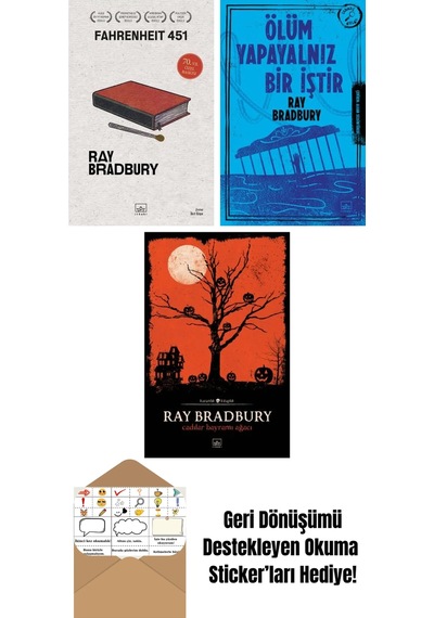 Fahrenheit 451 70. Yıl Özel Baskısı + Ölüm Yapayalnız Bir İştir + Cadılar Bayramı Ağacı