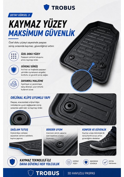 Ki A Soul 2008-2013 1.4 Mpi Comfort Manuel 3d Havuzlu Paspas