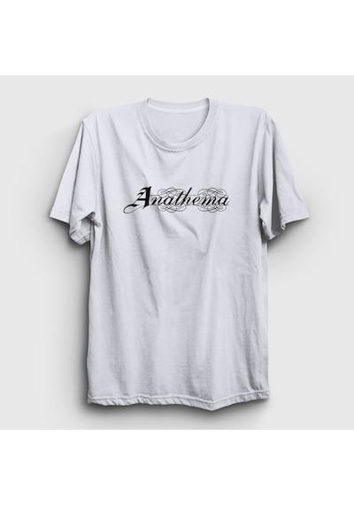 Presmono Unisex Anathema T-shirt Beyaz
