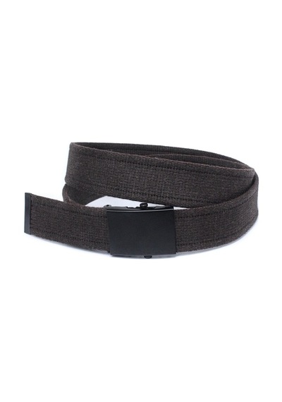 Livize Unisex Siyah Tokalı Kolon Kemeri 4Cm Kahverengi Kahverengi