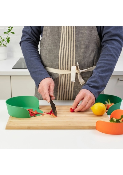 Ikea Uppfylld 3'lü Hazırlık Kasesi Seti 5 X 18 Cm Yeşil Turuncu Diğer