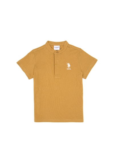 U.S. Polo Assn. Erkek Çocuk Hardal Bisiklet Yaka Tişört 50314940-VR151 U.S. Polo Assn. Erkek Çocuk Hardal Bisiklet Yaka Tişört 50314940-VR151