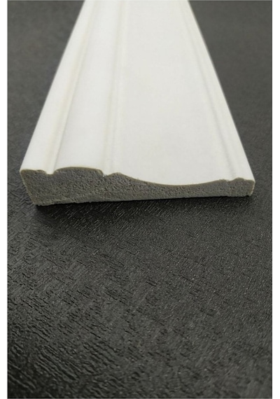 Diecor Dekoratif Boyanabilir 1 Adet 9 Cm Polistren Süpürgelik Gri Model:xa279