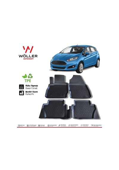 Ford Fiesta Paspas 2013 2017 Arası 3d Havuzlu Paspas