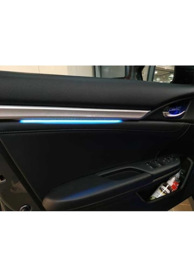 Honda Cıvıc Fc5-Fk7 2016-2020 Isıklı Ic Kapı Cıtası 4 Parca   Mavı
