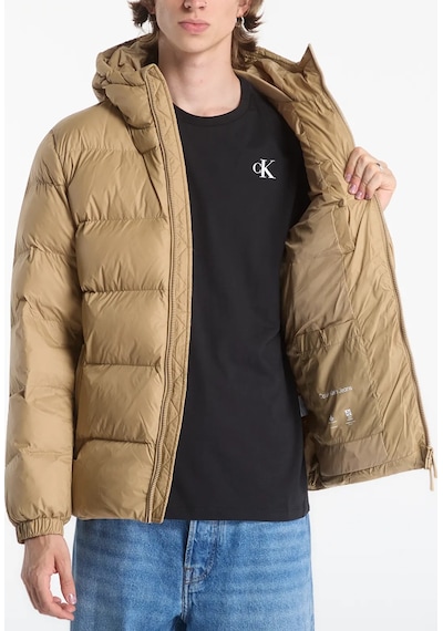 Calvin Klein Erkek Marka Logolu Günlük Kullanıma Uygun Bej Mont Lv04rg513g 10j