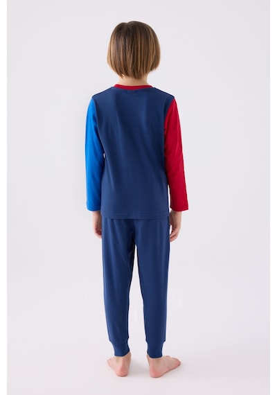 U.s. Polo Assn. 1919 Authentic Brand Erkek Çocuk Uzun Kol Pijama Takım İndigo
