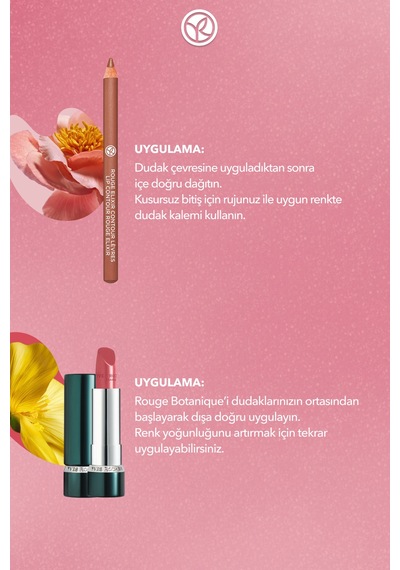Yves Rocher Saten Dudak Duo Makyaj Seti-dudak Kalemi -pembe & Saten Ruj- Nude Gül Kurusu
