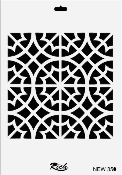 Rich New Seri N-350 Stencil 35X25 Cm