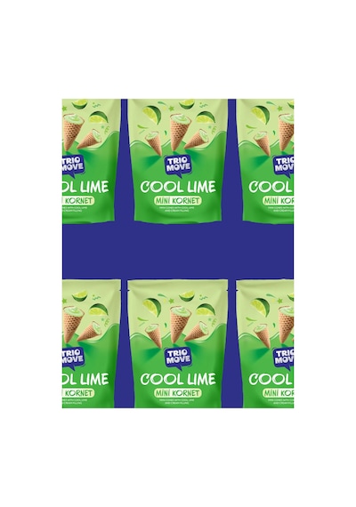 Trio Move Mini Kornet Cool Lime 55gr - 6 Adet
