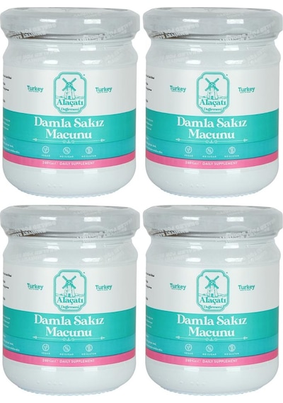 Alaçatı Değirmeni Damla Sakız Macunu 4 X 240 G 4'lü Set