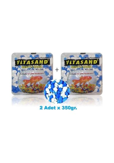 Çakıl Taşı Mavi Beyaz X 2 Paket
